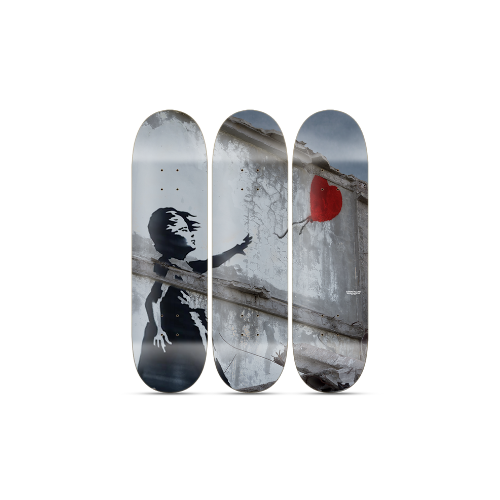 Girl with Balloon Triptych Skate Deck Set Pre-Order